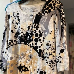 Button down sweater, large